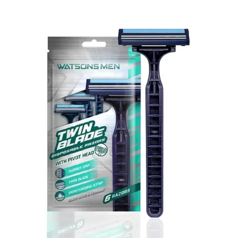 Watsons Männer 2-Klingen Einwegrasierer - 6er Pack