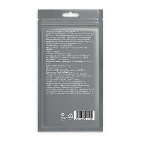 Watsons Men 2 blade Disposable Razor 6 pcs
