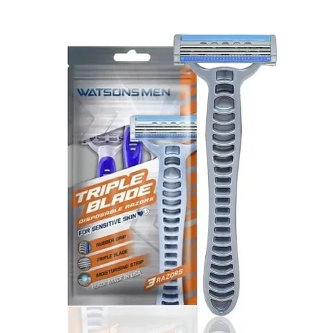 Watsons Men 3 blade Disposable Razor 3 pcs