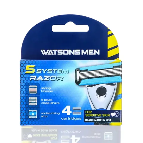 Watsons Men 5 blade Spare Razor 4 pcs