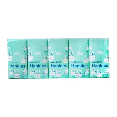 Watsons Rabbit Motif Pocket Square 3 layer 10 pcs