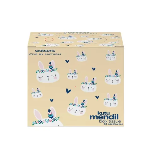 Watsons Rabbit Box Taschentücher - Soft, 3-lagig, 60 Stück