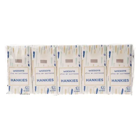 Watsons Stripe Pattern Pocket Square 3 layer 10 pcs