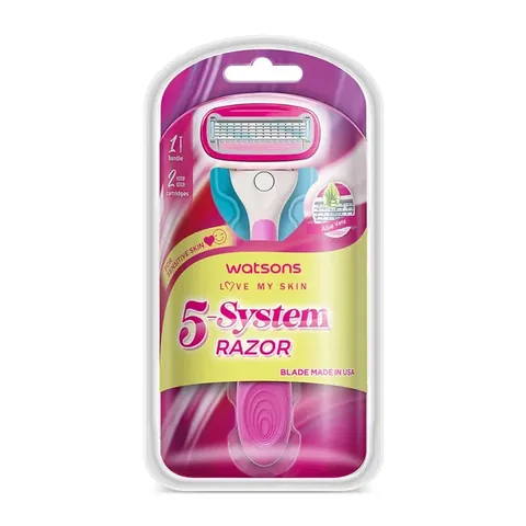 Watsons Women's 5-blade Razor + 2 spare Blades
