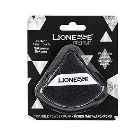 Lionesse Triangle Makeup Pom Pom for Smooth Foundation Application