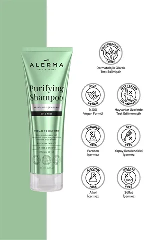 Alerma Sulfate-Free Purifying Shampoo 250ml - For Oily Hair