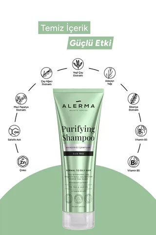 Alerma Sulfate-Free Purifying Shampoo 250ml - For Oily Hair