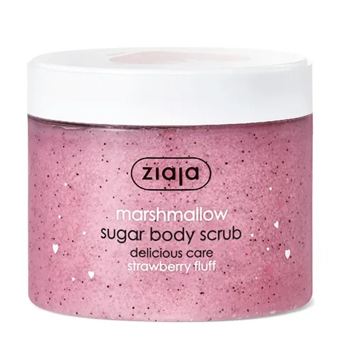 Ziaja Marshmallow Sugar Body Scrub 300ml - Soft, Nourishing Skin