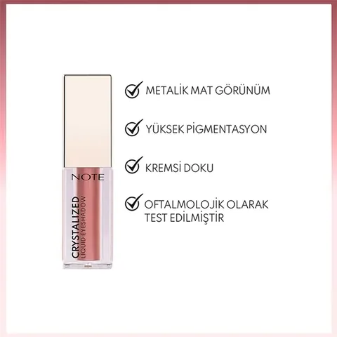 Note Crystalized Liquid Eyeshadow 04 - Pink Bouquet Shine