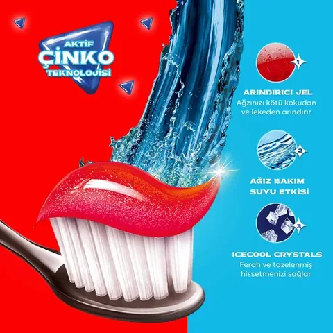 Closeup Fresh Blast Toothpaste 50ml - Active Zinc, Gel Formula