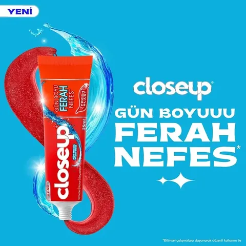 Closeup Fresh Blast Toothpaste 25ml - Active Zinc &amp; Gel Formula