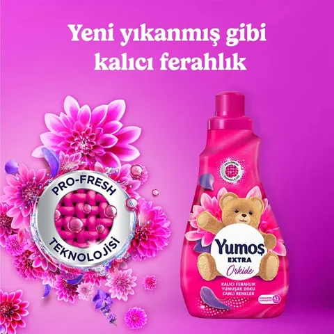 Yumoş Extra Orkide 42 Yıkama Yumuşatıcı 1008 ml - Kalıcı Ferahlık