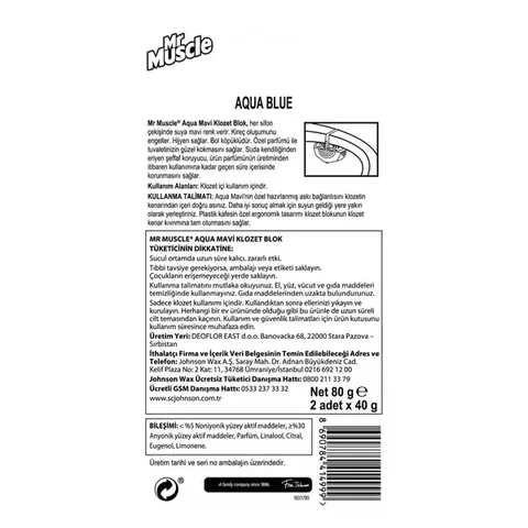 Mr. Muscle Aqua Blue WC-Reiniger 2er-Pack