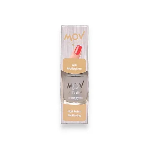 Mov Nail Polish Mattifier 12ml - Matte Finish Top Coat