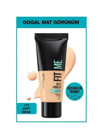 Maybelline Fit Me Matte Foundation - 20 Shades, 30.7ml