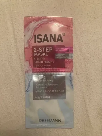 Isana Vegan 2-Step Liquid Peeling Mask with Hyaluronic Acid 16ml