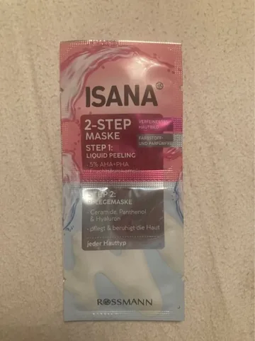 Isana Vegan 2-Step Liquid Peeling Mask with Hyaluronic Acid 16ml