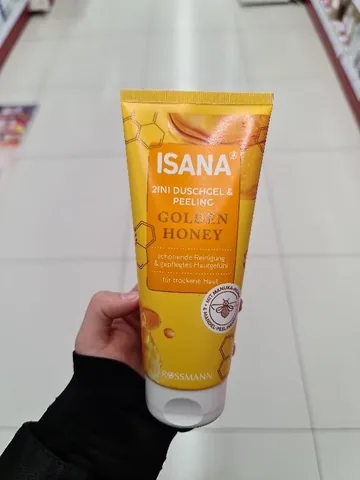 Isana Golden Honey Duschgel & Peeling 200 ml