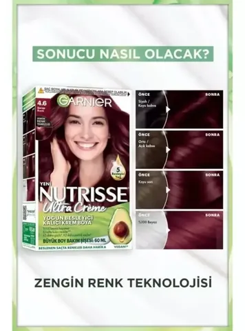 Краска для волос Garnier Nutrisse Крем-краска - 100% покрытие седины