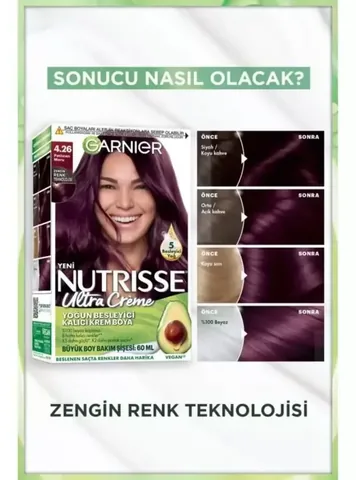 Краска для волос Garnier Nutrisse, 160 мл - 100% покрытие седины