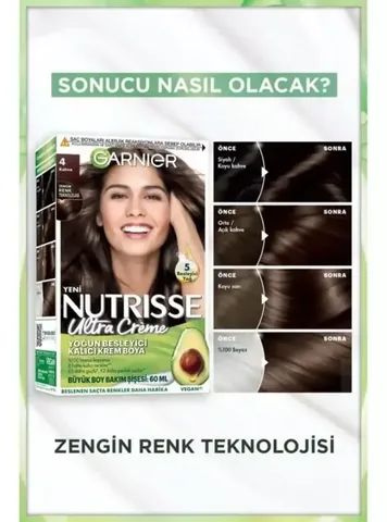 Краска для волос Garnier Nutrisse 160 мл - 100% покрытие седины