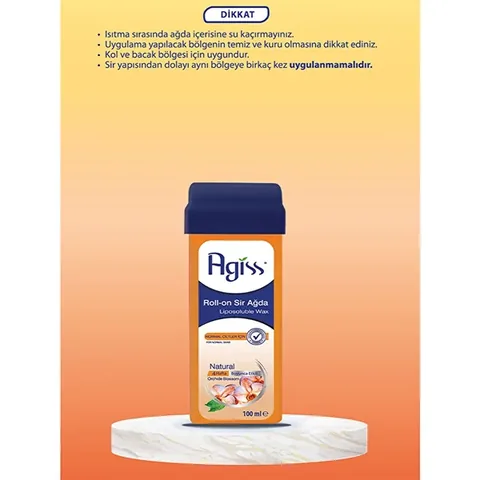 Agiss Natural Roll-On Wax for Normal Skin - 100ml Hair Remover