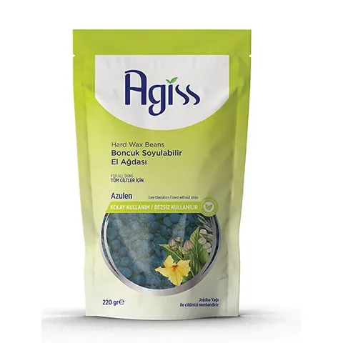 Agiss Jojoba Bead Wax - No Cloth, All Skin Types, 220g
