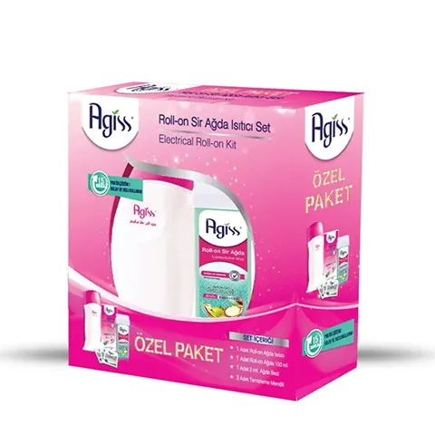 Agiss Natural Roll-On Wax Heater Set for Smooth Hair Removal