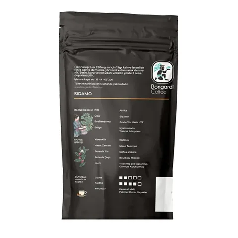 Bongardi Äthiopische Sidamo Kaffeebohnen 200g