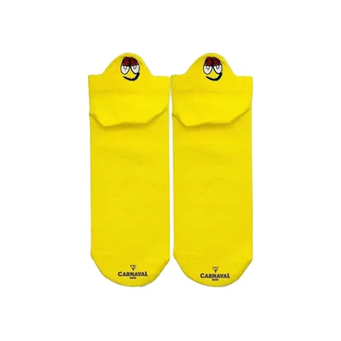 Carnaval Emoji Sports Booties Socks Set - 8-Piece Cotton Blend