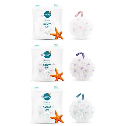 Balmy Bath Large Loofah - Soft, Foam-Enhancing Cleanser