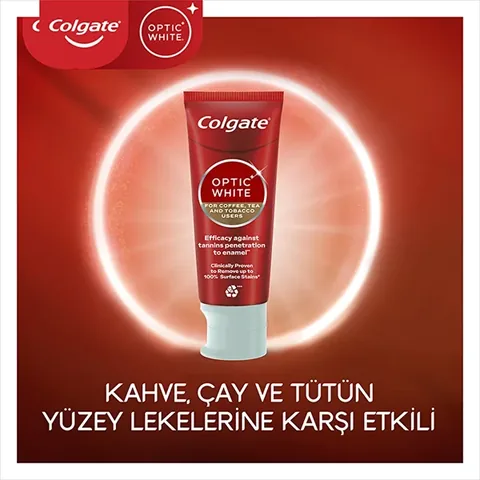 Colgate Optic White Toothpaste for Coffee &amp; Tea Stains 75ml