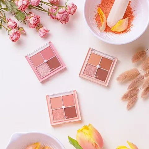 rom&nd Better Than Eyeshadow Palette 02 Dry Rose - Long-Lasting, Pigmented Shades