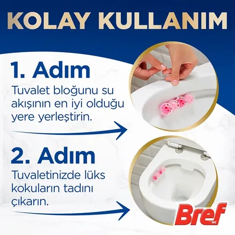 Bref Power Aktiv Solid Toilet Block - Magnolia Scent, 250 Flushes