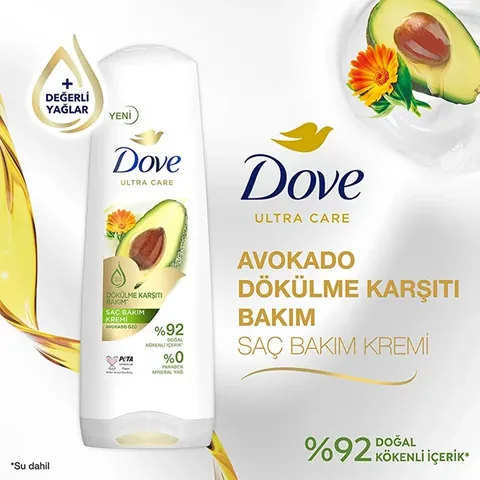 Dove Avocado Extract Anti-Hair Loss Conditioner 350ml