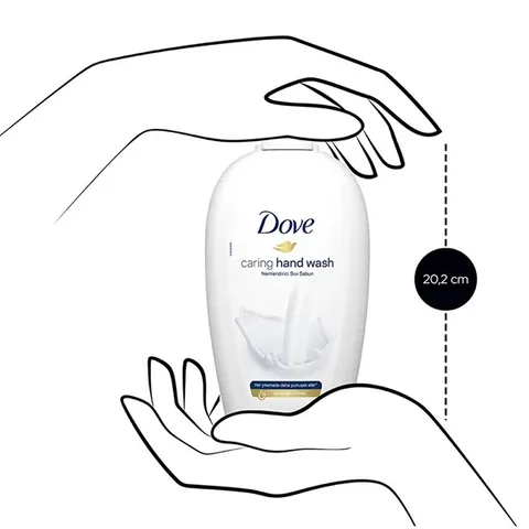 Dove Deeply Caring Liquid Soap 450ml - Moisturizing Cream Formula