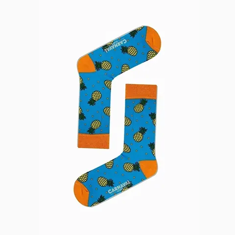 Carnaval Summer Fruits 5-Pack Cotton Patterned Socks