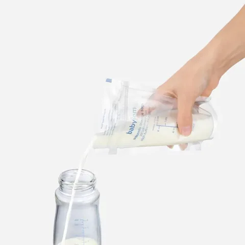 أكياس تخزين حليب الأم مضادة للتسرب، خالية من BPA، 25 قطعة من بيبي جيم Babyjem