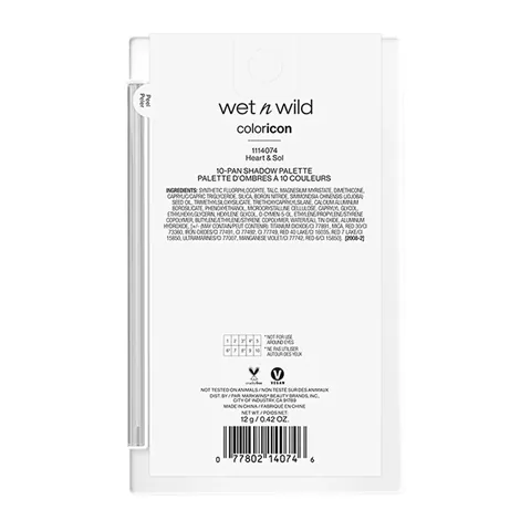 wet n wild Color Icon 10-Pack Eyeshadow Palette - Heart &amp; Sol