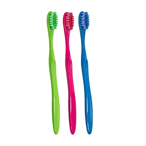 Benri Dent 3-Pack Adult Toothbrush with Soft Rounded Bristles