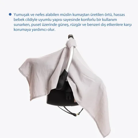 Babyjem 100% Cotton Multi-Purpose Muslin Baby Carrier Blanket