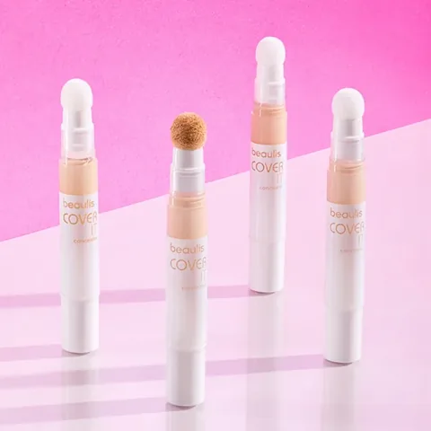 Beaulis Cover It Concealer 135 - Light Beige, Puff Applicator