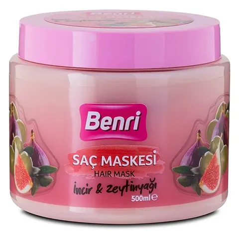 Benri Fig &amp; Olive Oil Hair Mask 500ml - Moisturizing Care