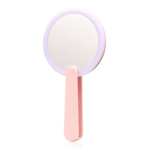 Eklips LED Mini Makeup Mirror - Portable Pink Compact Light