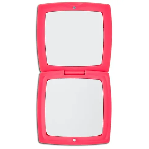 Eklips Pink Pocket Mirror with Magnifying Makeup Feature