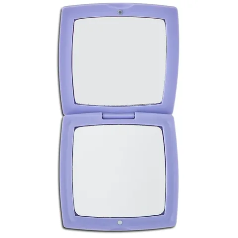 Eklips Purple Pocket Mirror - Compact Dual-Sided Makeup Mirror