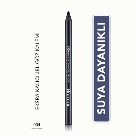 Flormar Extreme Tattoo Waterproof Gel Eyeliner - Intense Blue