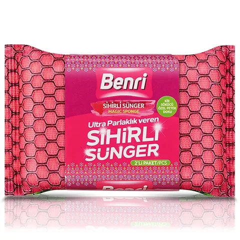 Benri Magic Sponge 2-Pack - Ultra-Effective Cleaning Tool
