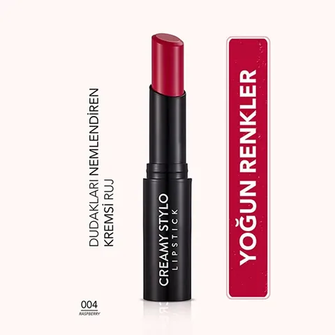 Flormar Creamy Stylo Moisturizing Lipstick 004 Raspberry Red