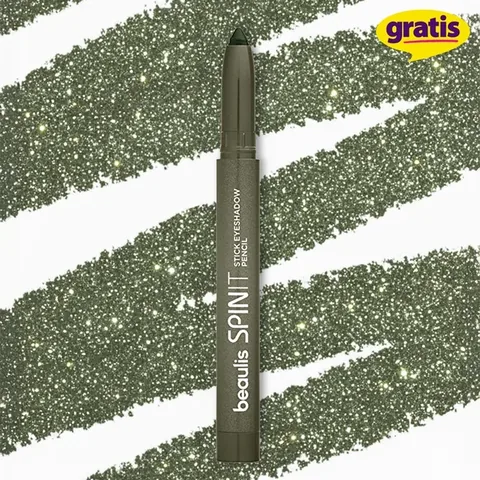 Beaulis Spin It Stick Eyeshadow - 711 Moss Green, Long-lasting Pigment